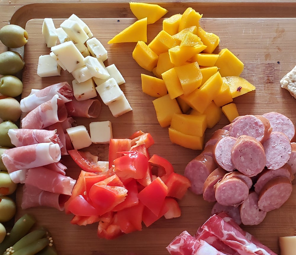 A charcuterie board.