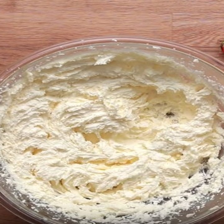 Creamed butter and sugar